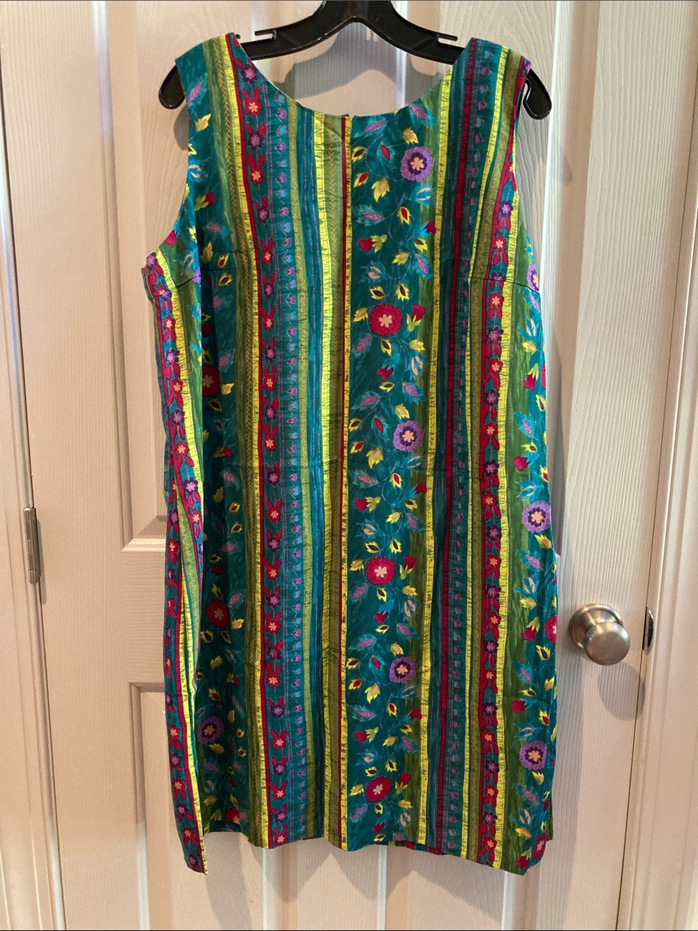NWT Maggie Sweet Teal Floral Stripe Summer Dress